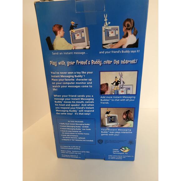 Vintage Looney Tunes Instant Message Buddy Talking Daffy Duck - Picture 6 of 10